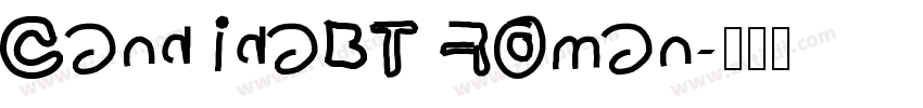 CandidaBT Roman字体转换